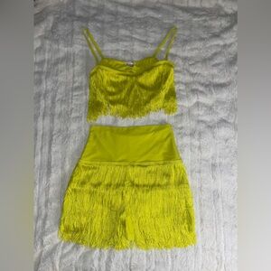 Two piece fringe set
